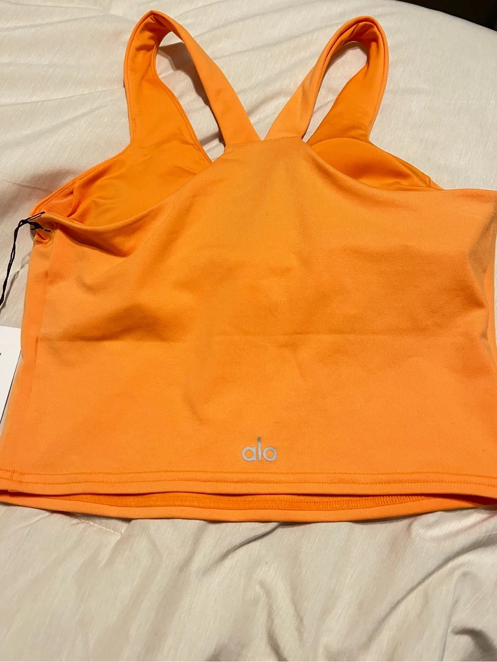 ALO Yoga Orange V-Racerback Sports Bra
